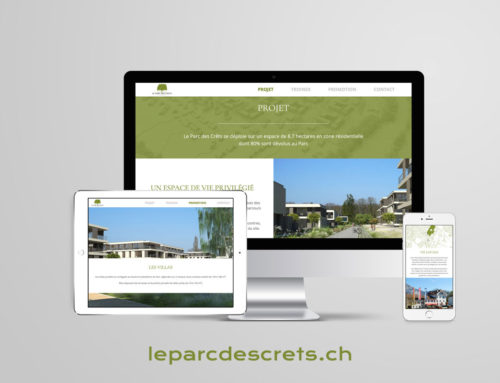 Le Parc des Crêts – Site web